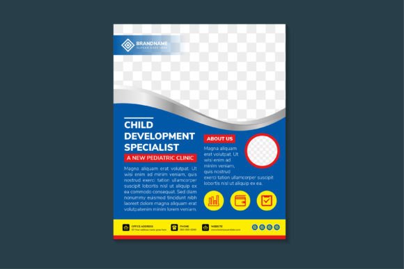 Child Development Vertical Flyer - A Print Template for Creative Graphics