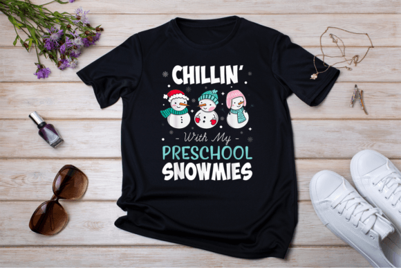 Chilling with My Preschool Snowmies Graphics