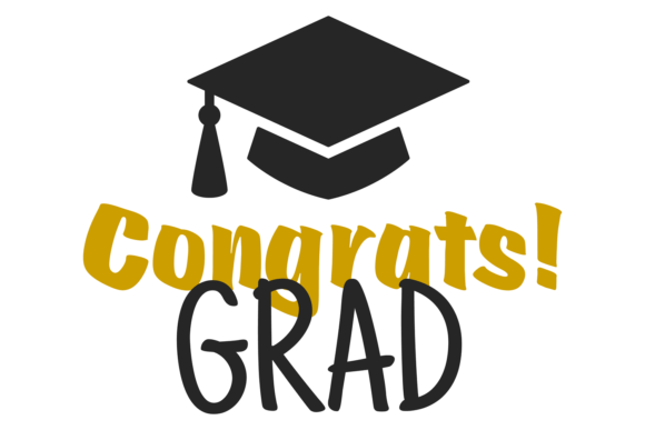 Congratulations School Graduate. High Ed Graphics