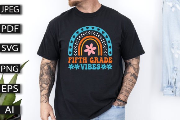Fifth Grade Vibes T-shirt Design for Blog and Website Graphics