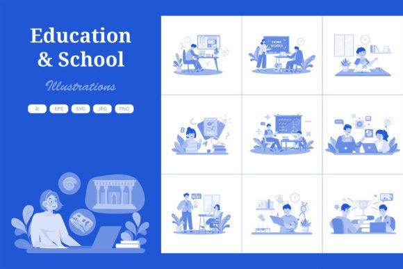 M712_School Education Illustration