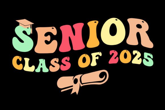 Senior Class of 2025 T-shirt Design for Crafts and Graphics