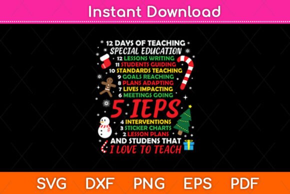 Special Education Teacher Gift SPED Graphics for Crafts