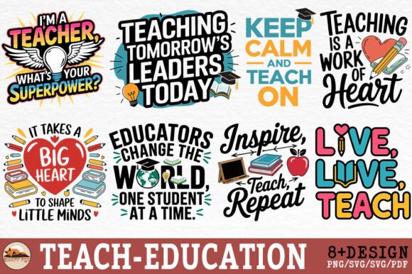 Teaching, Education Sublimation Bundle for Crafts and Graphics