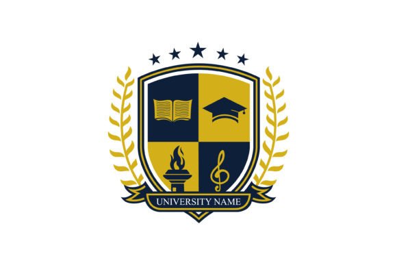 University and Academy Vector Logo for Branding and Packaging