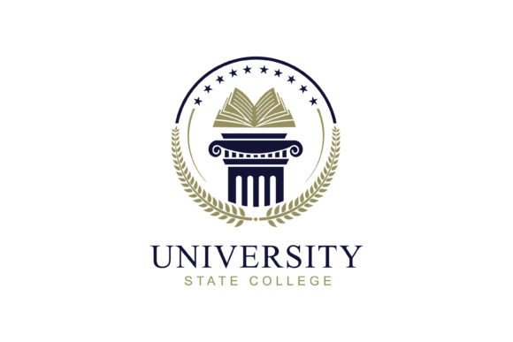 University Logo Badge Design Vector for Logos and Graphics